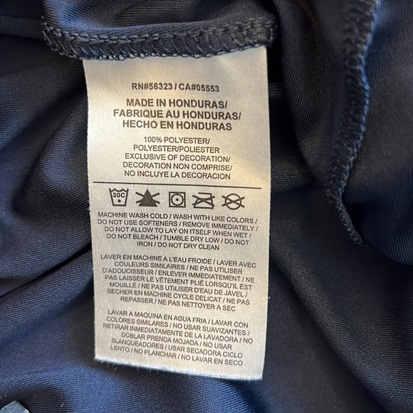 Nike Dri-Fit Active Training Shorts 8.5” Navy Black Swoosh 742517-451 Medium - Picture 8 of 10